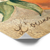 Poster Fruits ronds et orange (Coin)