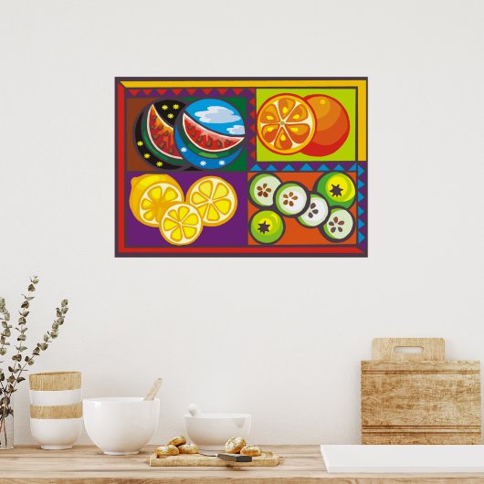 Poster Fruits soignés (Cuisine)