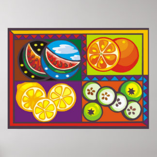 Poster Fruits soignés