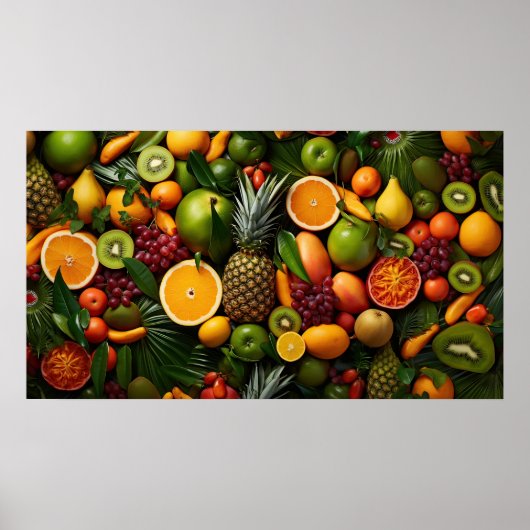 Poster Fruits tropicaux (Devant)