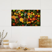 Poster Fruits tropicaux (Cuisine)