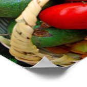 Poster Fruits tropicaux (Coin)
