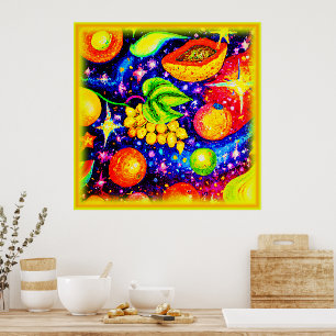 Poster Fruits tropicaux dans le ciel. Commandez dès maint