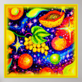 Poster Fruits tropicaux dans le ciel. Commandez dès maint (Devant)