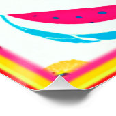 Poster Fruits tropicaux de base Art Motif. Acheter mainte (Coin)