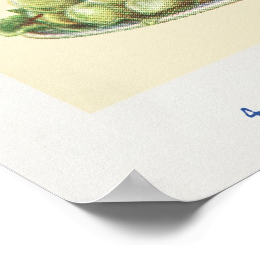 Poster Fruits vintages (Coin)