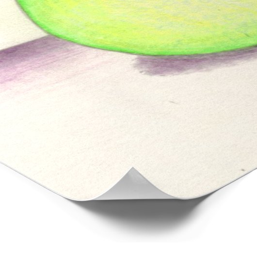 Poster FRUITY PEAR print (11"x11") (Coin)