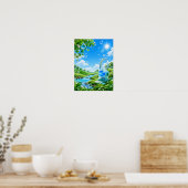 Poster Frutiger Aero Retro Computer Nature Landscape Post (Cuisine)