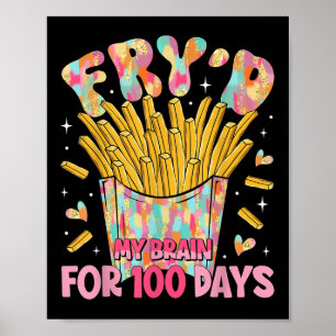 Poster Fryd Mon Cerveau Pendant 100 Jours Enseignant Enfa