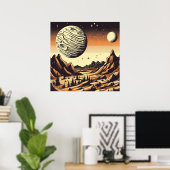 Poster FSF Mars Paysage Coupe de bois 1 (Bureau à domicile)