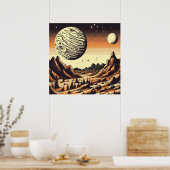 Poster FSF Mars Paysage Coupe de bois 1 (Cuisine)