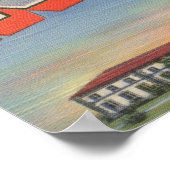 Poster Ft. Benning, Géorgie - École d'infanterie (Coin)