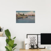 Poster Ft. Lauderdale, Floride - Scène du canal (Bureau à domicile)