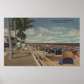 Poster Ft. Lauderdale, Floride - Vue de Ft. L. (Devant)