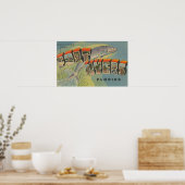 Poster Ft. Myers, Floride - Scènes de grandes lettres (Cuisine)