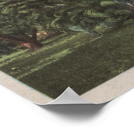 Poster Ft. Myers, Floride - Vue de Thomas Edison House (Coin)