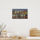 Poster Ft. Wayne, Indiana - Scènes de grandes lettres 2 (Cuisine)