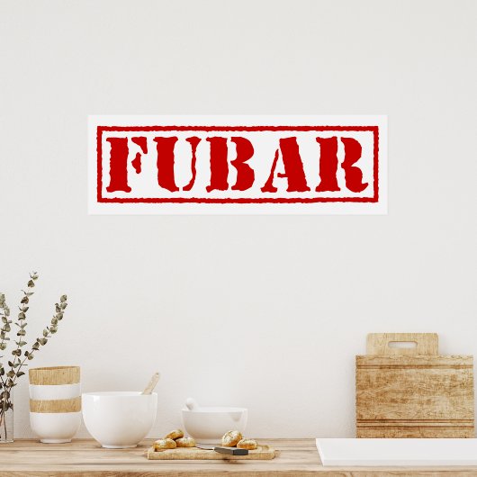 POSTER FUBAR (Cuisine)