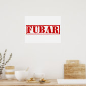 POSTER FUBAR (Cuisine)