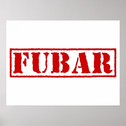 POSTER FUBAR (Devant)
