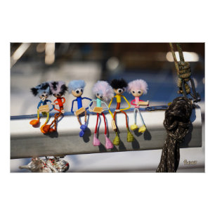 Poster Fubby sur la flèche dans l'affiche de Manhatten.