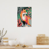 Poster Fuchs Zauberwald Hand-Painted Nature Illustrations (Cuisine)