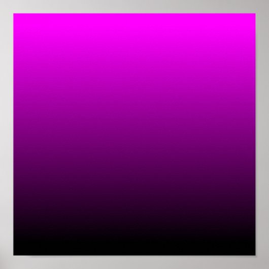 Poster Fuchsia Black Ombre (Devant)