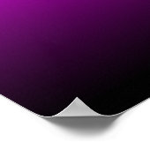 Poster Fuchsia noir ombré (Coin)
