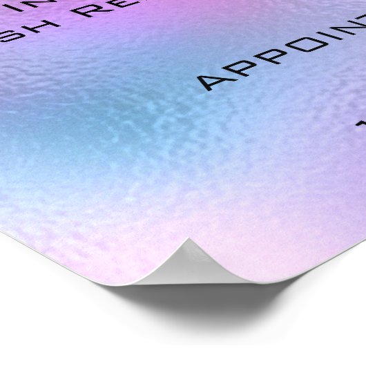 Poster Fuchsia rose Parties scintillant maquillage yeux c (Coin)