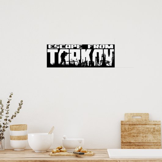Poster Fuir Du Logo De Tarkov (Cuisine)