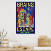 POSTER FUITE DE CERVEAUX INDICA (Cuisine)