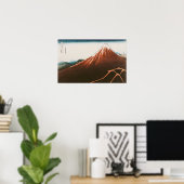 Poster Fuji au-dessus de la foudre' (Bureau à domicile)