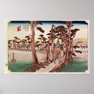 Poster Fuji de Yoshiwara