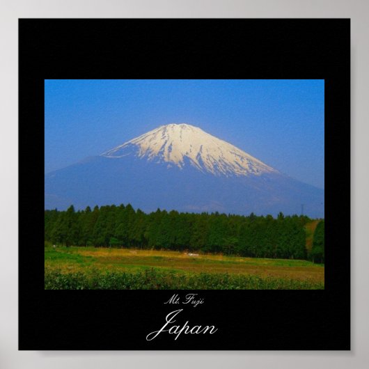 Poster Fuji in Japan. Fuji San. (Voorkant)