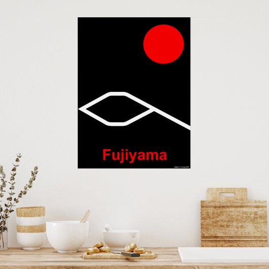 Poster Fujiyama (Cuisine)