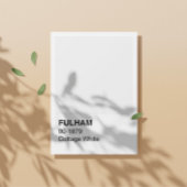 Poster Fulham Cottage Blanc - Bordure Blanche
