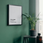 Poster Fulham Cottage Blanc - Bordure Blanche