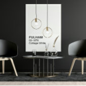 Poster Fulham Cottage Blanc - Bordure Blanche