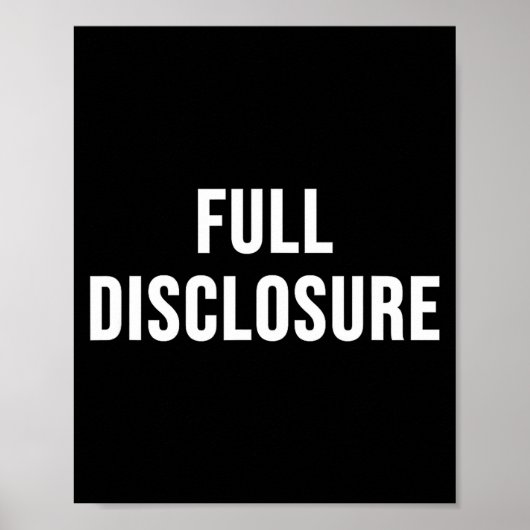 Poster Full Disclosure  (Devant)
