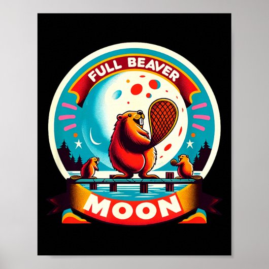 Poster Full Moon Beaver  (Devant)