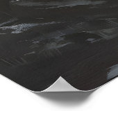 Poster Full Moon Dark Forest with Fawn Deer Art Dark (Coin)