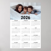 Poster Full-Year Calendar with Customizable Photo  (Devant)