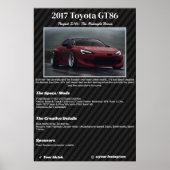 Poster Fully custom Car Show Spec Board (Devant)
