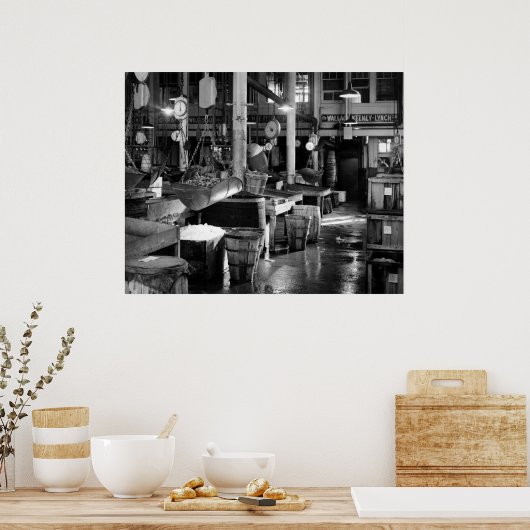 Poster Fulton Fish Market : 1954 (Cuisine)