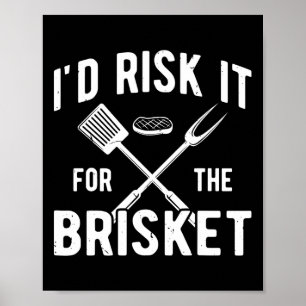 Poster Fumée Amusante Brisket Id Risque Pour Le Brisket