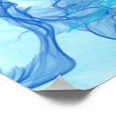 Poster FUMÉE BLEUE - Art Fractal - (Coin)