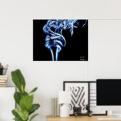 Poster Fumée lumineuse (Bureau à domicile)
