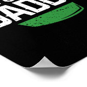 Poster Fumée Papa Vert Oeuf Pitmaster Papa Bbq Grill (Coin)