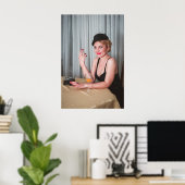 Poster Fumée rétro (Bureau à domicile)