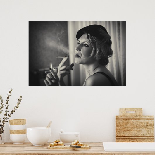 Poster Fumée rétro (Cuisine)